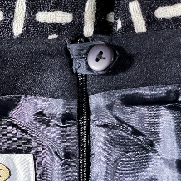 NWT Talbots Pencil Skirt Wool Black White Patterned Pockets Lined Size 2 - Picture 6 of 14